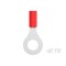 Te Connectivity Ring Terminal, 0.265 in Stud Size, 1.65 mmÂ², 600 V, Vinyl Insulated, Red 8-34150-1 - alternate 5